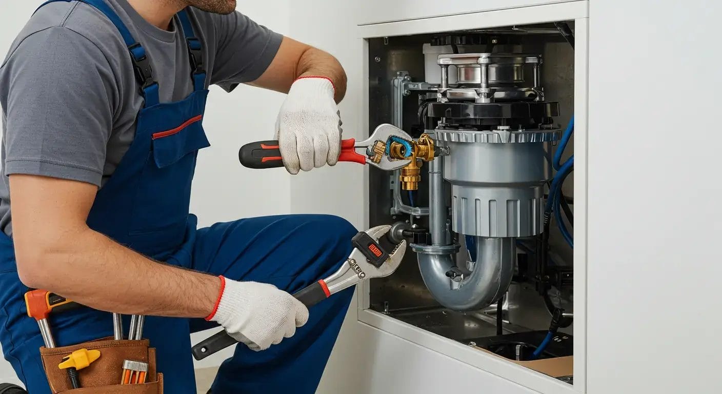 plumber is doing garbage disposal service in Longmont CO